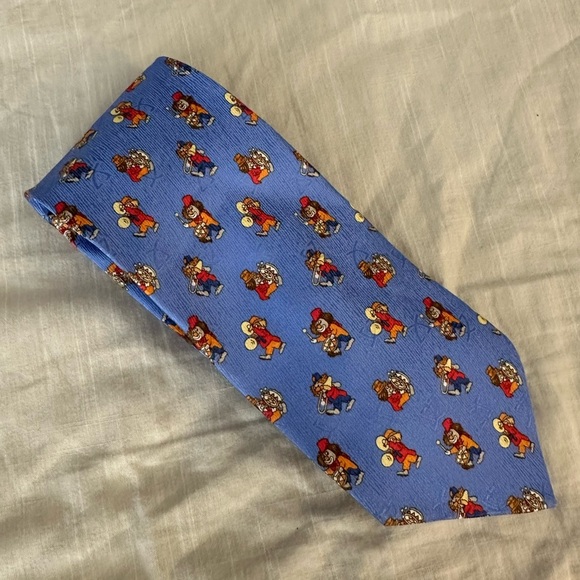 Leonard Paris Clown Pattern Tie - Picture 3 of 7